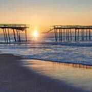 Frisco Pier At Sunrise Poster