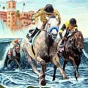 From Surf To Turf At Del Mar Poster