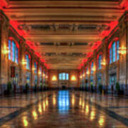 Kansas City Mo Frozen In Time Union Station Interior Design Reflections Architectural Art Poster