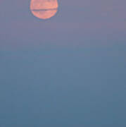 Full Moon Over Calm Sea Lavallette Nj Poster