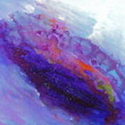 Fantasies In Space Series Painting. Galactic Inspirations. Abstract Painting Poster