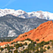 Garden Of The Gods Spring Panorama Poster