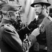 Gary Cooper Getting A Medal Of Honor As Sergeant York 1941 Poster
