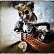 Gas Mask Koala Poster