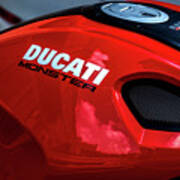 Gas Tank Ducati Monster Poster