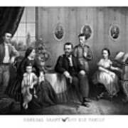 General Grant And His Family Poster