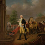 General Humphreys Delivering The Standards Taken At Yorktown To Poster