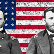 Generals Sherman And Grant Poster