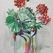 Geraniums Poster