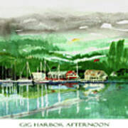 Gig Harbor Afternoon Poster