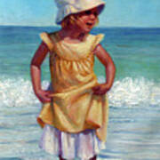 Girl With Bonnet Poster
