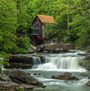 Glade Creek Grist Mill In May Poster