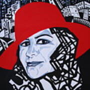 Glafira Rosales In The Red Hat Poster