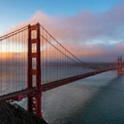 Golden Gate At Sunrise Poster