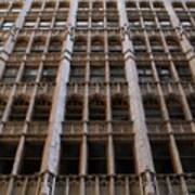 Golden Ornate Building Facade Poster