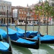 Gondolas Of Venice Poster