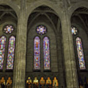 Grace Cathedral Stained Windows Poster