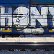 Grafitti Art Riding The Rails 4 Poster