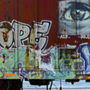 Grafitti Art Riding The Rails 6 Poster