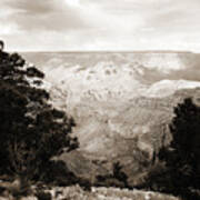 Grand Canyon Arizona Fine Art Photograph In Sepia 3529.01 Poster