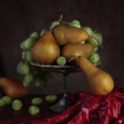 Grapes And Pears Centerpiece Poster