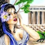 Greecian Lotus Poster