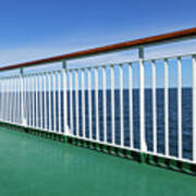 Green Deck Of A Passenger Ship Poster