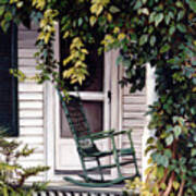 Green Rocking Chair Poster