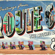 Greetings From Route 66 Poster
