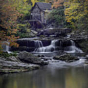 Grist Mill Reflection Poster
