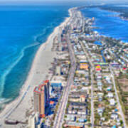 Gulf Shores Beach Looking W Poster