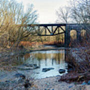 Gunpowder Falls Train Bridge - Wide View Poster