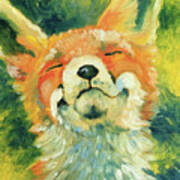 Happy Fox Poster