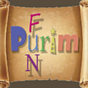 Happy Joyous Fun Purim Poster