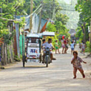 Happy Philippine Street Scene Poster