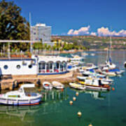 Harbor And Waterfront Of Opatija View Poster