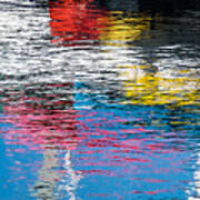 Harbor Reflections I - Abstract Photograph Poster