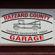Hazzard County Garage Poster