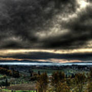 Hdr Tuscany Sunset Poster