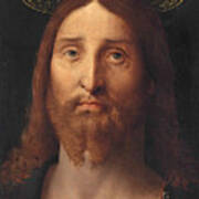Head Of Christ. Salvator Mundi Poster
