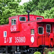 Helena Red Caboose Poster