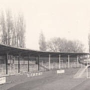 Hereford United - Edgar Street - Meadow End 1 - Bw - 1969 Poster