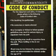Hhn 26 Code Of Conduct Sign Poster