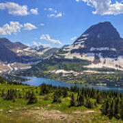 Hidden Lake And Bearhat Mountain Poster