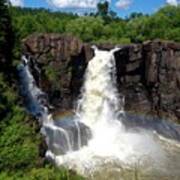 High Falls On Pigeon River Poster