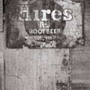 Hires Root Beer In Black And White Poster