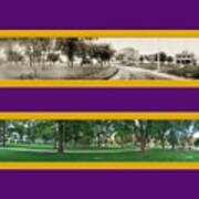 Historic Cedar Falls Iowa Uni Panoramic Reproduction Poster