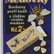 Honey-flavoured Cough Sweets In The Form Of Bees. Colour Lithograph, Ca. 1900. Poster