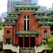 Hong Kong Temple Poster