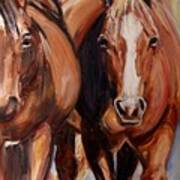 Horse Oil Painting Poster